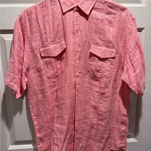 Tommy Bahama Light Orange Button-Down Shirt